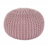 Kötött puff púderrózsaszín pamut, GOBI TIP 2