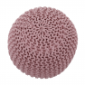 Kötött puff púderrózsaszín pamut, GOBI TIP 1