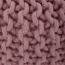 Kötött puff púderrózsaszín pamut, GOBI TIP 1