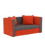Kinyitható kanapé, narancssárga/szürke, KATARINA NEW Kinyitható kanapé, narancssárga/szürke, KATARINA NEW