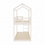 Fehér házikós emeletes ágy 90x200, ZEFIRE Fehér házikós emeletes ágy 90x200, ZEFIRE