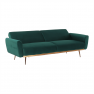 Felbomlottható dívány, szmaragd Velvet anyag, FASTA