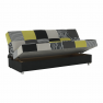 Dívány, anyag/ lime zöld/ szürke / fekete, ALABAMA Dívány, anyag/ lime zöld/ szürke / fekete, ALABAMA