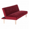 Kanapé széthúzhatós,  bordó/tölgy, ALIDA