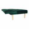 Kanapé széthúzhatós,  smaragd/tölgy, ALIDA