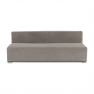 Kanapé ágyfunkcióval, anyag szürkésbarna taupe, FERIHA