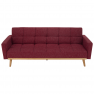 Kanapé ágyfunkcióval, bordó, MAVERA