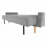 Kanapé ágyfunkcióval, szürke, MAVERA