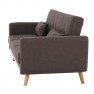 Kinyitható kanapé, barna, ARKADIA Kinyitható kanapé, barna, ARKADIA