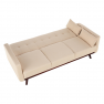 Kinyitható kanapé, bézs, ARKADIA