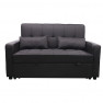 Kinyitható kanapé, barna, FRENKA NEW
