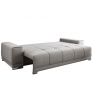 Kinyitható heverő, világosszürke, KEVAN BIG SOFA