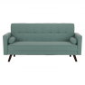 Kinyitható kanapé, zöld-mentol szövet, OTISA