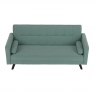 Kinyitható kanapé, zöld-mentol szövet, OTISA
