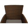 Kerti garnitúra, étkezőasztal+6db szék, rattan, méz/krém, GARDEN Kerti garnitúra, étkezőasztal+6db szék, rattan, méz/krém, GARDEN