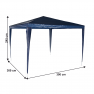 Kerti pavilon, kék, 3x3 m, GOTAN
