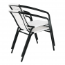 Kerti szék, fehér/fekete, BERGOLA Kerti szék, fehér/fekete, BERGOLA