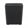 Kerti tároló doboz/kisasztal, fekete, IBLIS