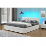 Modern francia ágy RGB LED világítással, fehér, 180x200, JADA NEW Modern francia ágy RGB LED világítással, fehér, 180x200, JADA NEW