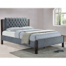 Ágy szürke anyag, 160x200, KAROLA NEW