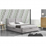 Ágy tárolóhellyel, szürke anyag, 180x200, GULIA 2 NEW