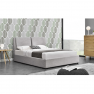 Ágy tárolóhellyel, szürke anyag, 180x200, GULIA 2 NEW