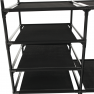 Többfunkciós polcállvány, fekete, EFREN