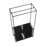 Többfunkciós polcállvány, fekete, EFREN