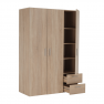 Gardróbszekrény polcokkal, sonoma tölgy, ADELI