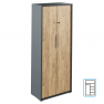 Szekrény zárral, grafit/tölgyfa artisan, RIOMA NEW  TYP 31