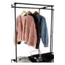 Többfunkciós öltöző állvány, fekete, ASKOT