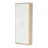Zárt polcos szekrény, sonoma tölgy/fehér, JOHAN 2 NEW 05