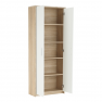 Zárt polcos szekrény, sonoma tölgy/fehér, JOHAN 2 NEW 05