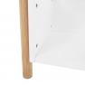 2 polcos állvány, természetes bambusz/fehér, BALTIKA TYP 1 2 polcos állvány, természetes bambusz/fehér, BALTIKA TYP 1