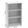 Irodai polcos szekrény, fehér, JOHAN 2 NEW 03 Irodai polcos szekrény, fehér, JOHAN 2 NEW 03