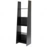 Könyvespolc, fekete, DEKATO