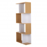 Könyvespolc, tűnyalábos fenyő/fehér, ERDEM NEW TYP 2