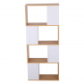 Könyvespolc, tűnyalábos fenyő/fehér, ERDEM NEW TYP 2