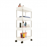 Mozgatható polcállvány, fehér, DALEM