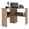 PC asztal, sarok, tölgy sonoma, RONY NEW
