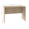 PC asztal, tölgy san remo, ORESTES PC asztal, tölgy san remo, ORESTES