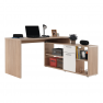 Sarok íróasztal, sonoma tölgy/fehér, NOE NEW Sarok íróasztal, sonoma tölgy/fehér, NOE NEW