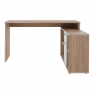 Sarok íróasztal, sonoma tölgy/fehér, NOE NEW Sarok íróasztal, sonoma tölgy/fehér, NOE NEW