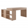 Sarok íróasztal, sonoma tölgy/fehér, NOE NEW Sarok íróasztal, sonoma tölgy/fehér, NOE NEW