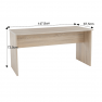 Íróasztal, kétoldalas, sonoma tölgy, JOHAN 2 NEW 08 JH112