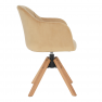 Forgószék, bézs/bükk, DALIO Forgószék, bézs/bükk, DALIO