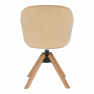 Forgószék, bézs/bükk, DALIO Forgószék, bézs/bükk, DALIO