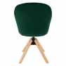 Forgószék, Velvet szövet, smaragd/bükk, DALIO Forgószék, Velvet szövet, smaragd/bükk, DALIO