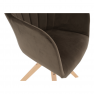 Forgószék, Velvet szövet, szürkésbarna taupe/bükk, DALIO Forgószék, Velvet szövet, szürkésbarna taupe/bükk, DALIO