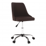 Irodai szék, barna/króm, EDIZ